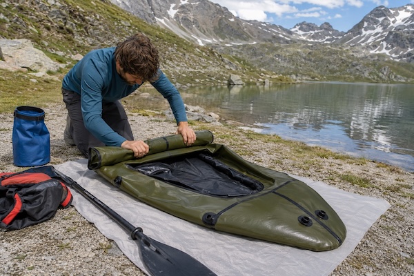 Packraft komplett entlüften