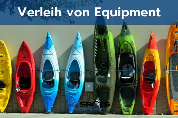 Verleih für Kanu, Kajak, Kanadier, Rafting und SUP