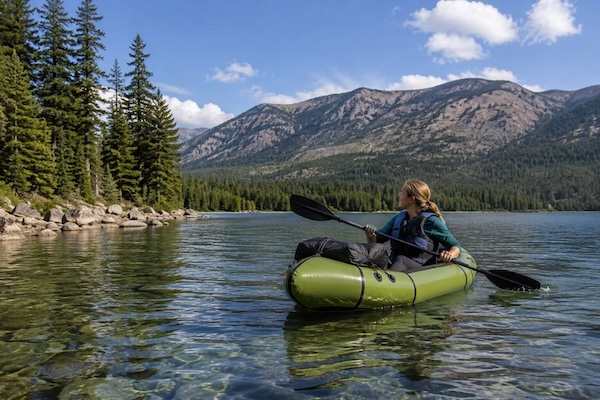 packraft mieten ruhiger see einsteiger